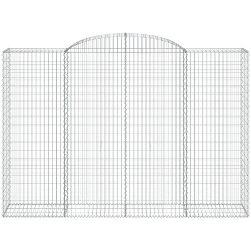  Gabionska ko&amp;scaron;ara s lukom 300x50x200/220 cm pocinčano željezo Slike