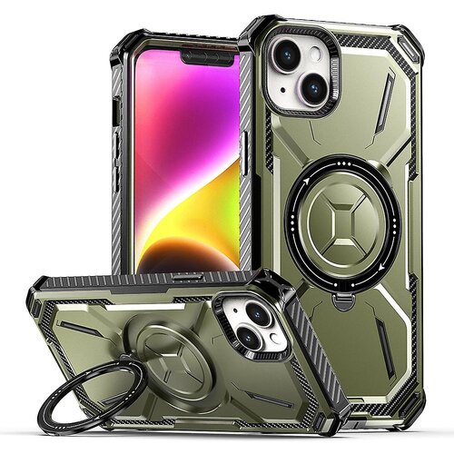 INORCO Magnetni ovitek za telefon za iPhone 13, PC+TPU obroček s stojalom za telefon, združljiv z MagSafe, (22032993) Slike
