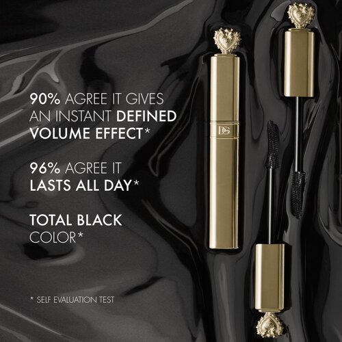 Dolce &amp;amp; Gabbana Everfull Hi-Definition Mascara maskara za volumen in podalj&amp;scaron;anje trepalnic odtenek 01 Total Black - True Jet Black 8 ml Slike