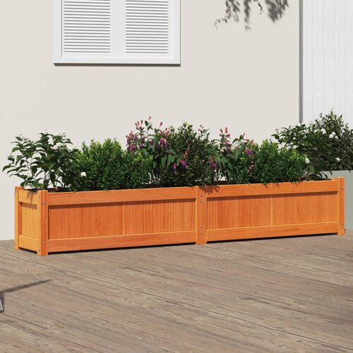 vidaXL Vrtna sadilica voštano smeđe boje 180 x 31 x 31 cm od borovine Cijene