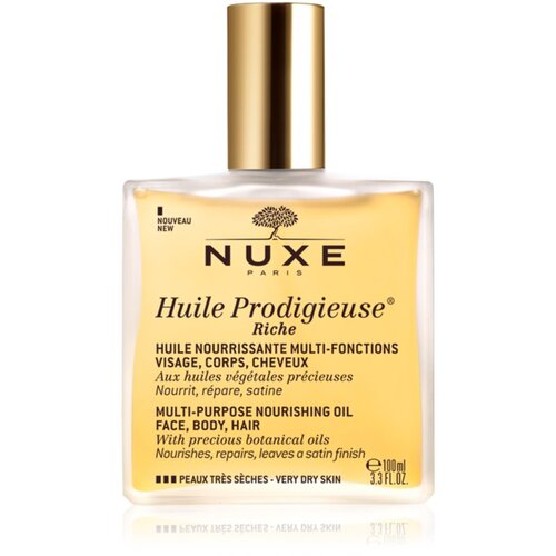Nuxe huile Prodigieuse&amp;reg; Riche Multi-Purpose Oil suho olje za obraz, telo in lase 100 ml Slike