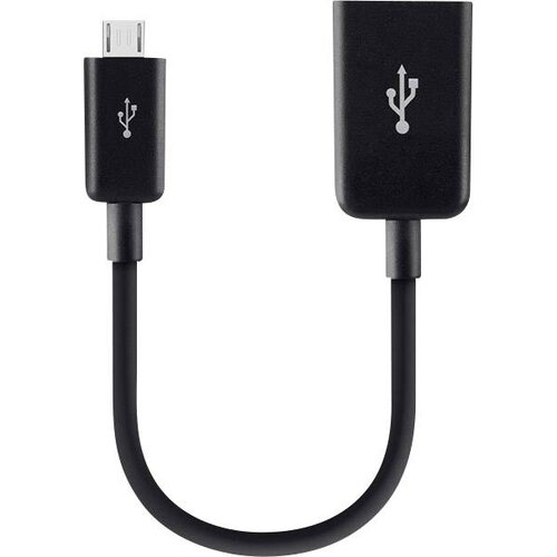 Belkin USB kabel USB 2.0 USB-mikro-B vtič\, USB-A vtičnica 0.12 m črna F2CU014btBLK, (20417237) Cene
