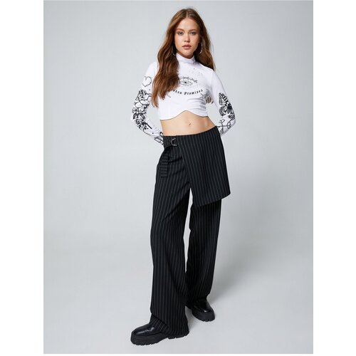 Koton Palazzo Trousers with Half Flap Detailed Pockets Slike