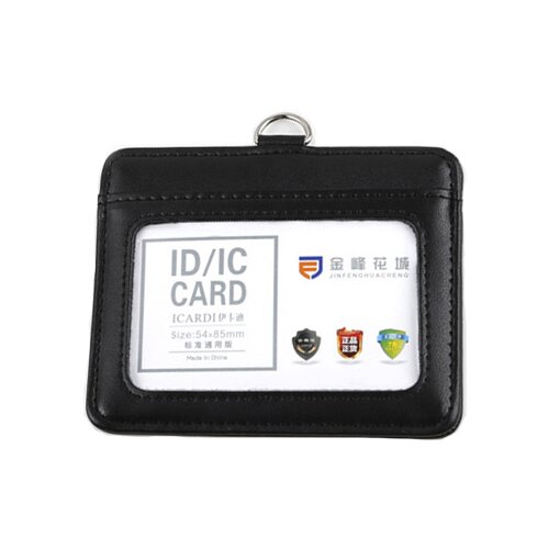 INF Usnjeno držalo za osebne izkaznice z vrvico Black, (21639179) Cene