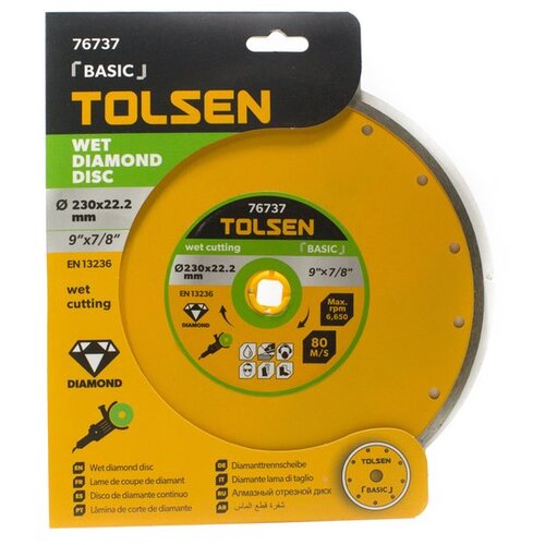 Tolsen Dijamantska rezna ploča, fi 230mm, Puna Slike