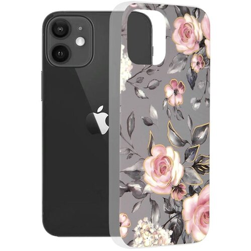  Techsuit Marble Series maska za iPhone 12 Bloom of Ruth Gray Slike