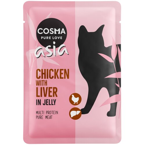 Cosma Varčno pakiranje Asia vrečke 24 x 100 g - Piščanec s piščančjimi jetri Cene