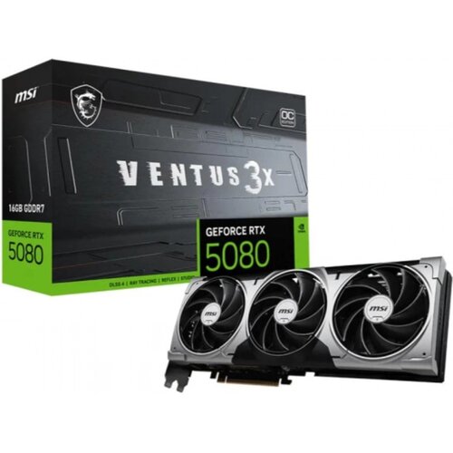  Grafička karta MSI G5080-16V3C RTX5080 VENTUS 3X OC NVD/16GB/GDDR7/256bit/crna Cene