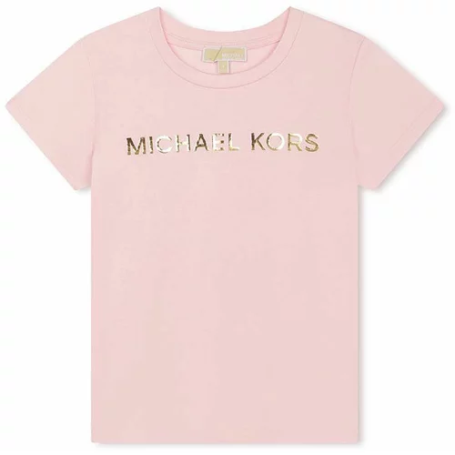 Michael Kors Otroška kratka majica roza barva