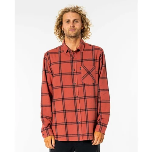 Rip Curl Shirts CHECKED OUT L / S FLANNEL Red