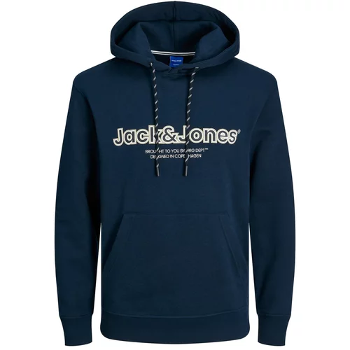 Jack & Jones Sweater majica 'Lakewood' noćno plava / antracit siva / bijela