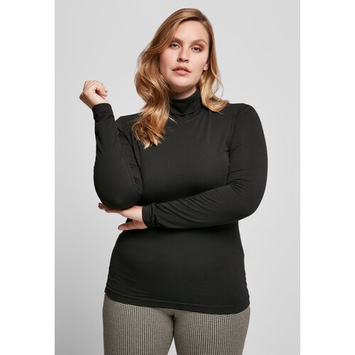 Urban Classics Women&amp;#039;s LS Turtleneck - Black Slike