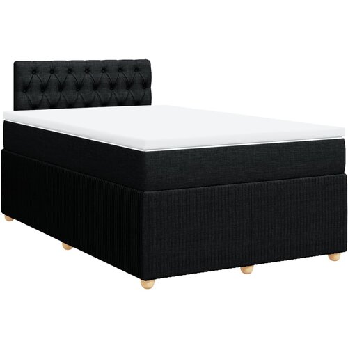 Maison Chic Box spring postelja - Vzmetna postelja z vzmetnico črn 120x200 cm blago SL16741, (21884653) Cene