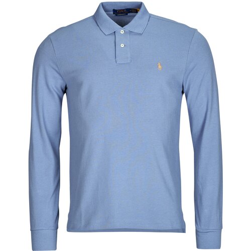 Polo Ralph Lauren POLO COUPE DROITE EN COTON BASIC MESH Plava Slike