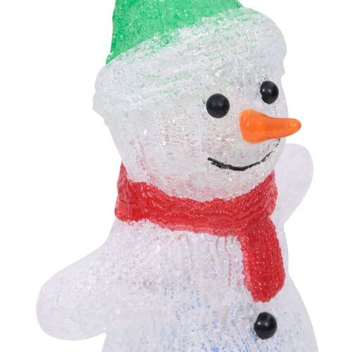 VidaXL LED božićna akrilna figura snjegovića unutarnja i vanjska 30 cm Slike