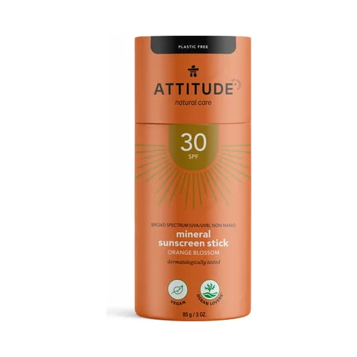 Attitude mineral sunscreen stick spf 30 - orange blossom