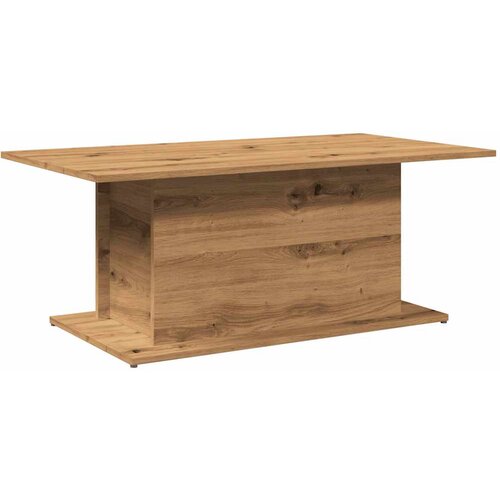 VidaXL Klubska mizica artisan hrast 102x55,5x40 cm inženirski les Slike