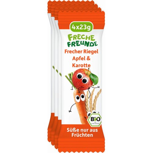 Freche Freunde Bio plo&amp;scaron;čica - jabolko in korenje - 92 g Slike