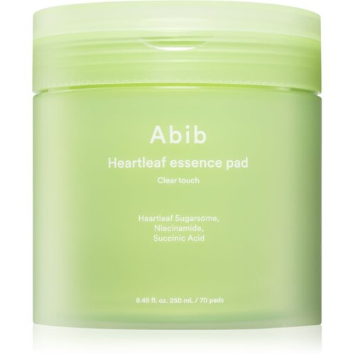 Abib Heartleaf Clear Touch Essence Pad pomirjajoče blazinice z vlažilnim učinkom 250 ml Slike