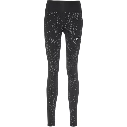 Asics Sportske hlače siva / crna
