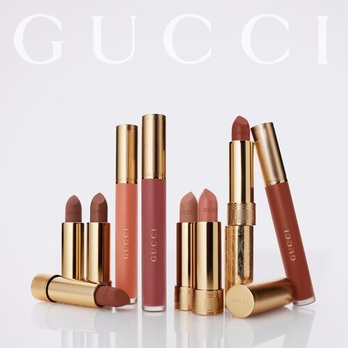 Gucci Beauty Rouge &amp;agrave; L&amp;egrave;vres Satin Lipstick satenasta &amp;scaron;minka odtenek 219 Mary Mauve 3.5 g Slike