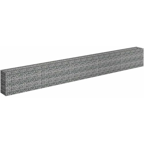  Gabionska sadilica od pocinčanog čelika 450 x 30 x 60 cm Slike