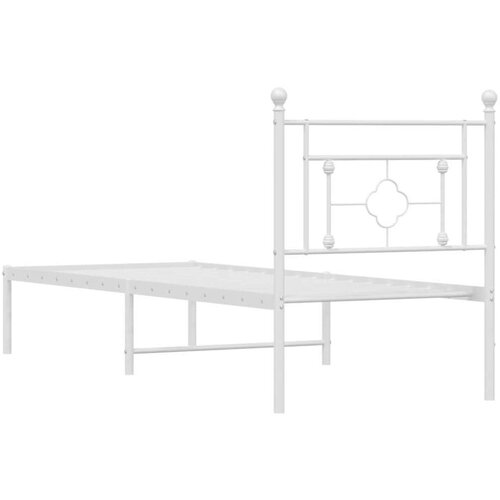  okvir za krevet s uzglavljem bijeli 75x190 cm Slike