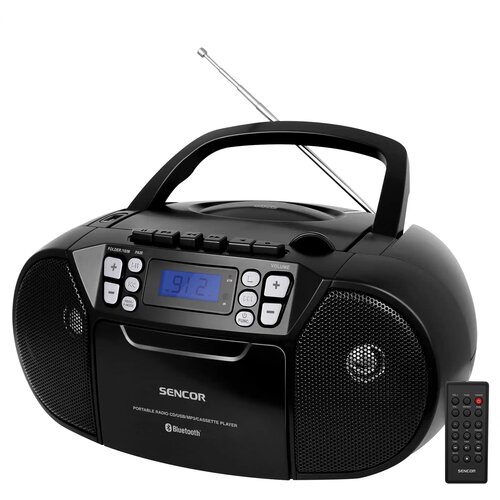 Sencor Radio CD Player SPT 3907 B CD/ BT/ MP3/USB/AUX 3,5mm Cene