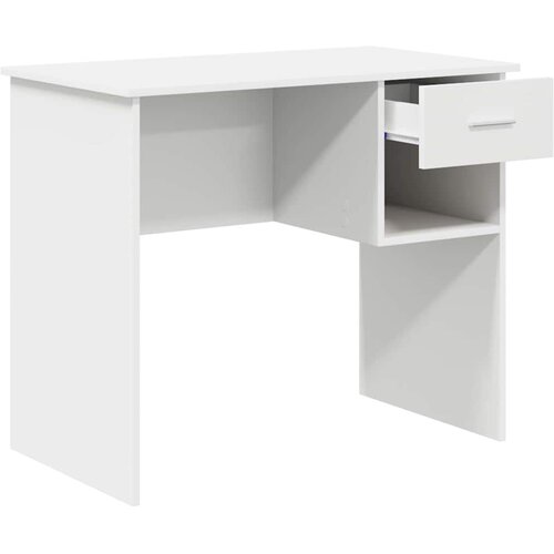  Stol s ladicama Bijelo 90 x 49 x 75 cm Konstruirano drvo Slike