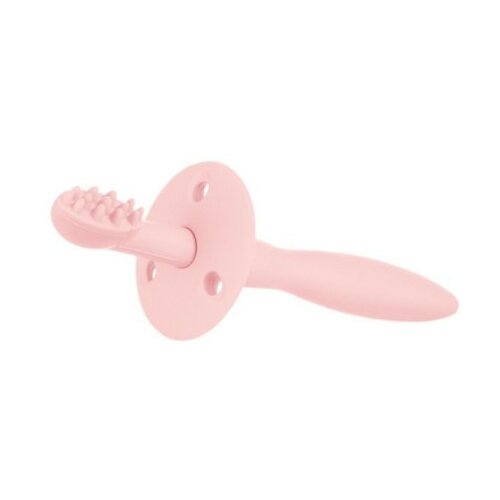 Canpol babies silikonska cetkica sa glodalicom za negu desni i zubica51/500 - pink ( 51/500_pin ) Cene
