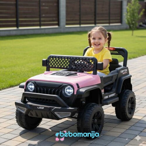 Dečiji džip na akumulator (12V) Wrangler - SM-25401R, Rozi Cene