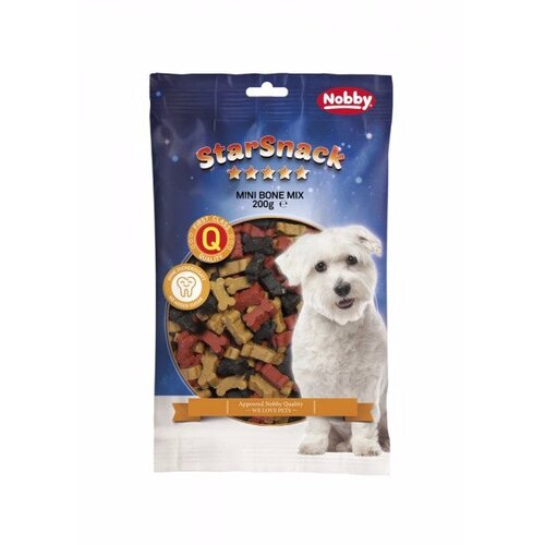Nobby starsnack pi&scaron;koti v obliki mini kosti, mix &ndash; 200 g Cene