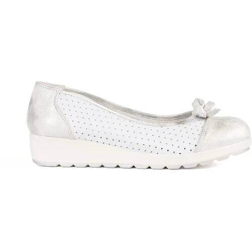 GOODIN White and silver women's wedge shoes Cijene