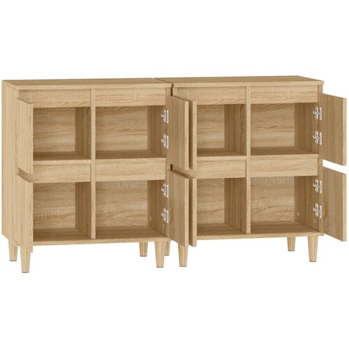  Komoda 2 kom boja hrasta sonome 60x35x70 cm konstruirano drvo Slike