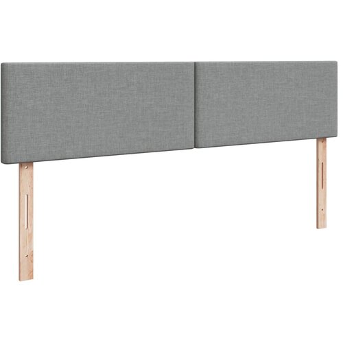  Krevet s oprugama i madracem svjetlosivi 200 x 200cm od tkanine Slike