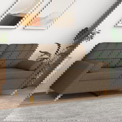vidaXL Okrasna blazina 2 kosa rjava Ø15x50 cm blago Cene