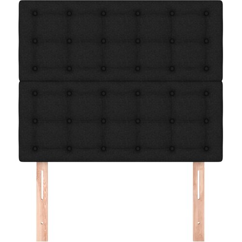  Uzglavlje Crno 90x5x118/128 cm Tkanina Slike