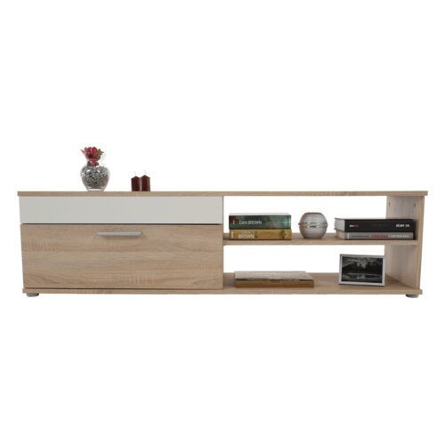 Kondela Dnevni regal, hrast sonoma/bel, KEVIN Slike