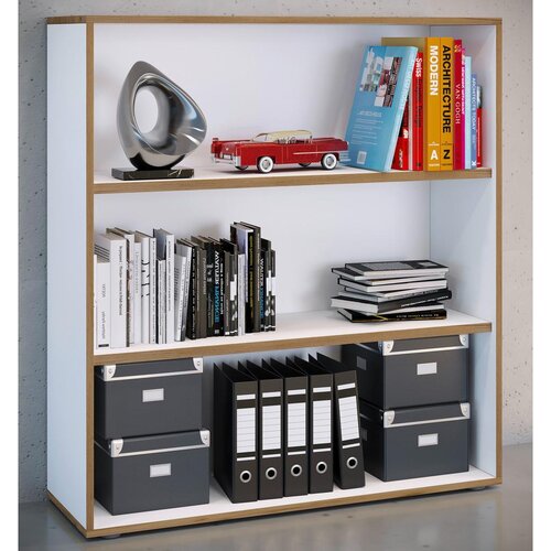 MID.YOU Pisarniški Regal Salia B100, Bela, Barva Hrasta Cene