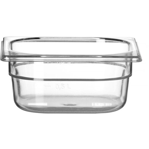Hendi Transparentna GN polikarbonatna posoda GN 1/6 višina 65 mm - 861738, (21383744) Cene