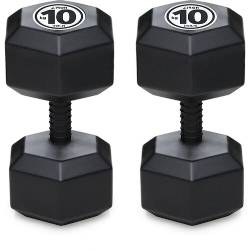 Iron SPORT bučice set 20kg, Hex tegovi, 2x10kg Cene