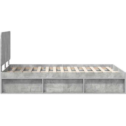  Okvir za krevet Beton 120 x 190 cm Čvrsto borovo drvo Slike