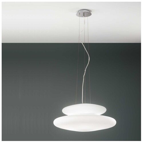  Ondaluce - Visilica na sajli PAGODA 3xE27/15W/230V + 2xE27/15W, prečnik 50 cm, bela Cene