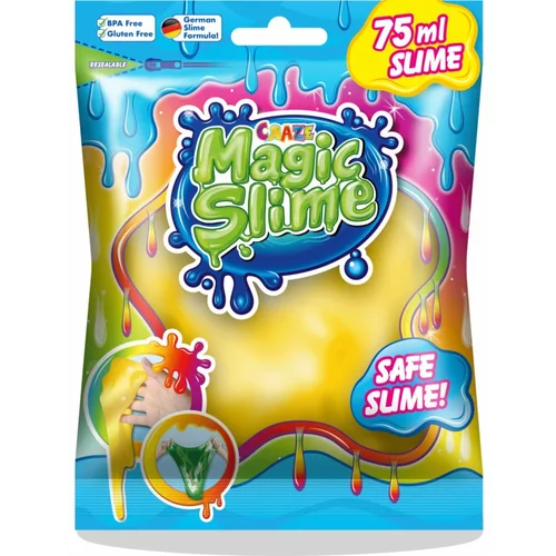 Craze Magic Slime ljigavac u boji Yellow 75 ml