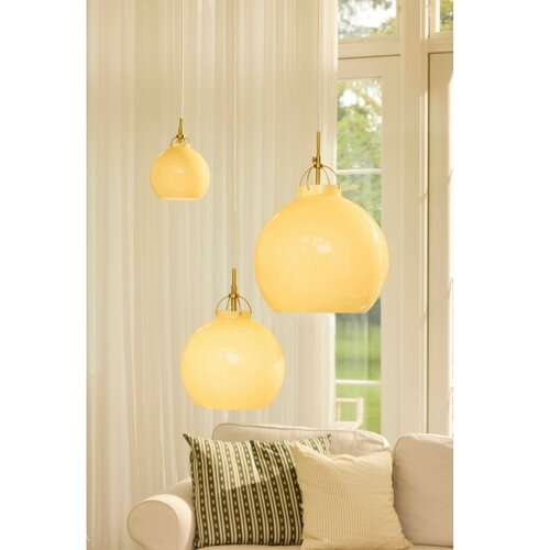 Halo Design 747931 - Visilica na sajli TOSCANA 1xG9/28W/230V prečnik 18 cm bež/mesing Slike