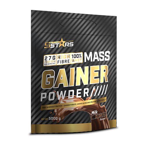 5 STARS mass Gainer 5000g – Za Brži Rast Mišićne Mase Slike