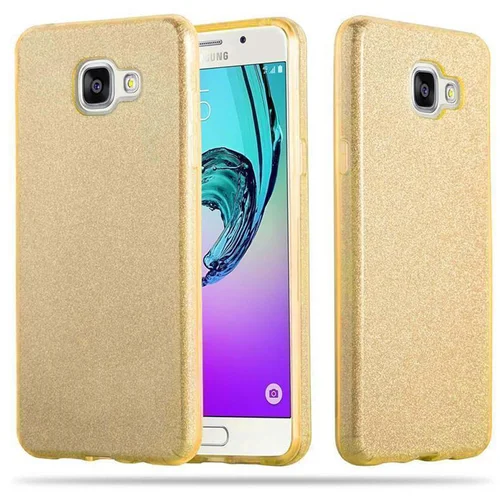 Cadorabo Case, združljiv s Samsungom v Stardust Gold - TPU silikon in trdi zaščitni pokrov pri oblikovanju bleščic, (20571055)