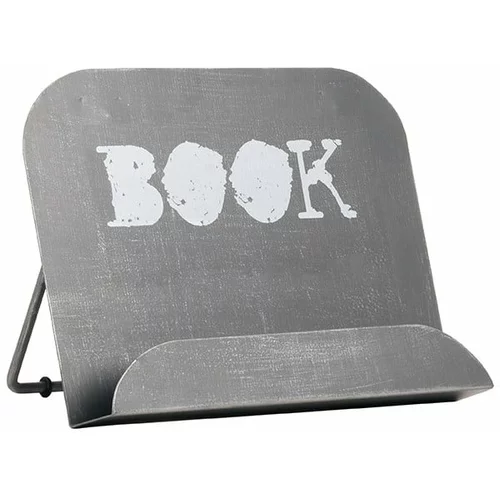 LABEL51 Sivo kovinsko stojalo za knjige