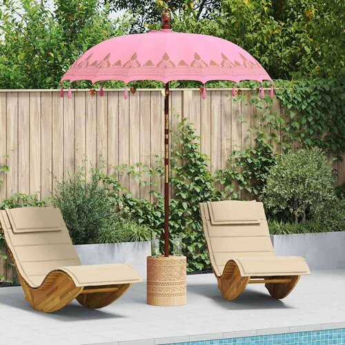  Balineški Parasol Ružičasta 180-190 cm Pamuk  solidno drvo Cijene
