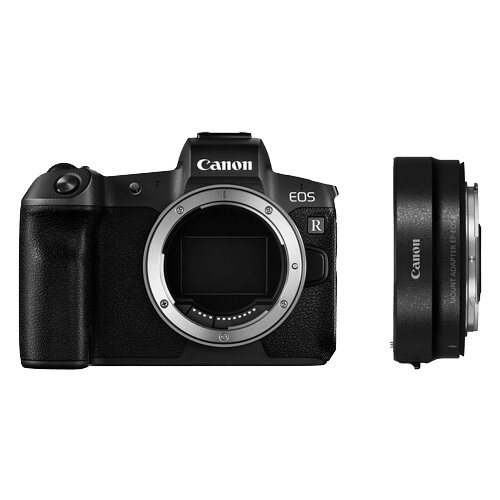 Canon EOS R MILC fotoaparat crni+adapter EF-EOS-RF Slike
